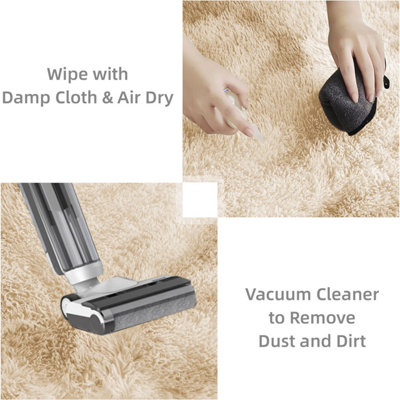 Non Slip Shaggy Round Rugs Soft Fluffy Area Rug Living Room Bedroom Carpets