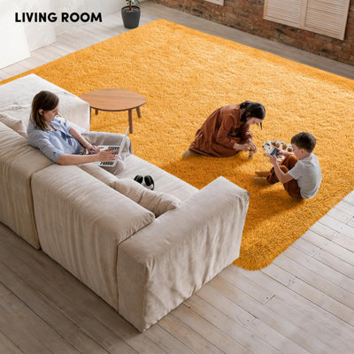 Non Slip Shaggy Rug Hallway Runner Bedroom Carpet Super Soft Living