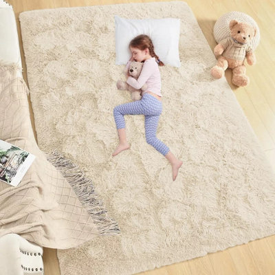 Non Slip Shaggy Rugs Soft Rabbit Fur Area Rug Living Room Bedroom Carpets