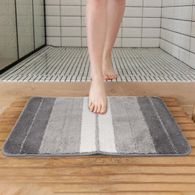 Non Slip Super Absorbent Bath Mat Shower Mat Rug Microfibre Machine Washable