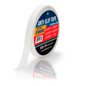 Non Slip Tape Roll Pro Standard Grade -Indoor/Outdoor Use by Slips Away - Clear 25mm x 18m