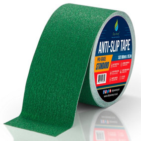 Non Slip Tape Roll Pro Standard Grade -Indoor/Outdoor Use by Slips Away - Green 100mm x 18m