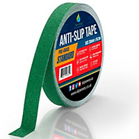 Non Slip Tape Roll Pro Standard Grade -Indoor/Outdoor Use by Slips Away - Green 25mm x 18m