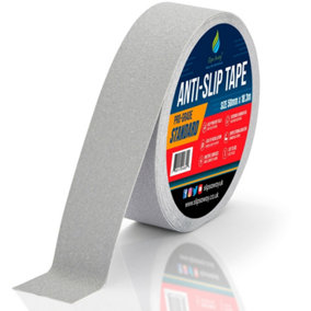 Non Slip Tape Roll Pro Standard Grade -Indoor/Outdoor Use by Slips Away - Grey 50mm x 18m