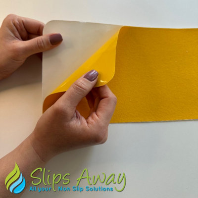 Non Slip Tape Roll Pro Standard Grade -Indoor/Outdoor Use by Slips Away - Yellow 100mm x 18m