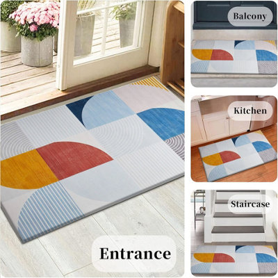 Non Slip Traditional Printed Rug Luxury Soft & Anti Allergic Bedroom ...