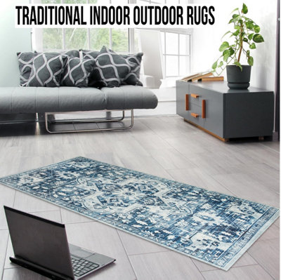 Non Slip Traditional Rug hallway Area Floor Mat Luxury Bedroom Kitchen Floor Rugs