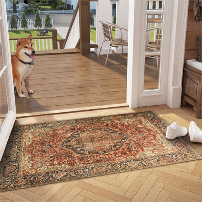 Non Slip Traditional Rug Kitchen & Bedroom Floor Mats Entrance Door Rugs
