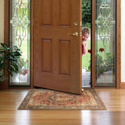 Non Slip Traditional Rug Kitchen & Bedroom Floor Mats Entrance Door Rugs