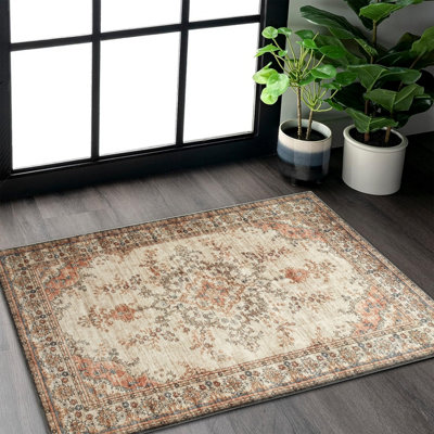 Non Slip Traditional Rugs Living Room Bedroom Timeless Mat 40X60 cm