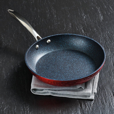 Non-Stick 24cm Frying Pan JML Hammer Coated For Gas Electric Induction