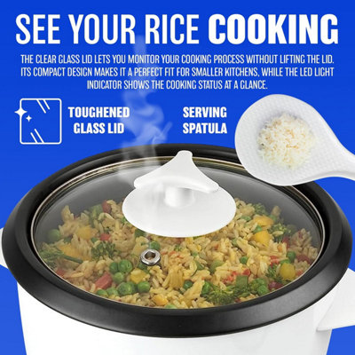 Non Stick Automatic Electric Rice Cooker Pot Warmer Warm Cook 2.5 Litre ...