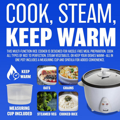 Non Stick Automatic Electric Rice Cooker Pot Warmer Warm Cook 2.5 Litre ...