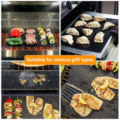 Non-Stick BBQ Grill Mat Liners Liners - 6