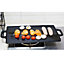 Non Stick Cast Iron Reversible Griddle Plate Ribbed Pan BBQ Grill