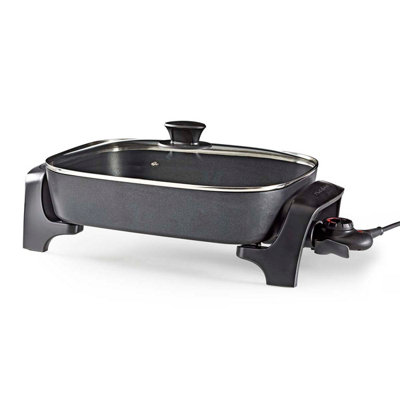 Non-Stick Electric Skillet, 40cm XXL 7L Multi-Function Frying Pan with ...