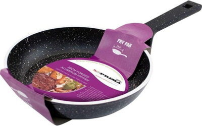 Non Stick Frying Pan Cooking Kitchen Handle Stir Cook Marble Coated 24Cm