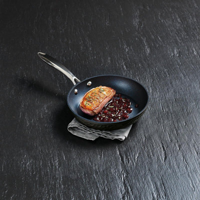 Non-Stick Frying Pan JML Hammer Coated For Gas Electric Induction, 20cm - Black