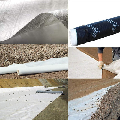 Non Woven Don & Low Lowtrak 100 Geotextile Membrane 4.5m x 100m Roll x 1