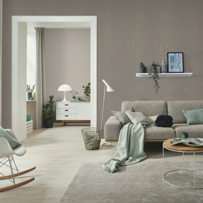 Nonwoven wallpaper grey - 10,05 x 0,53 m