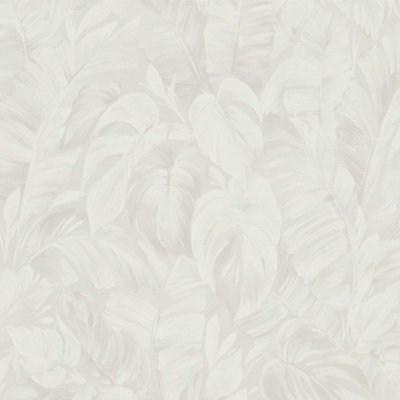Nonwoven wallpaper grey, white - 10,05 x 0,53 m