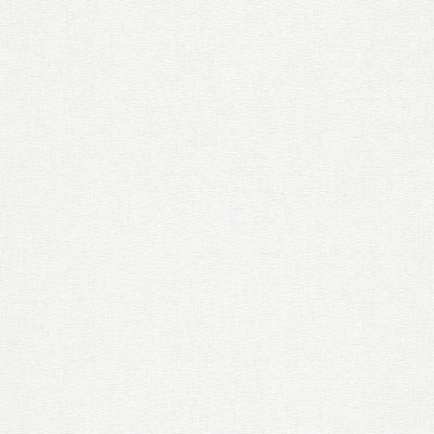 Nonwoven wallpaper in a textile look white - 10,05 x 0,53 m