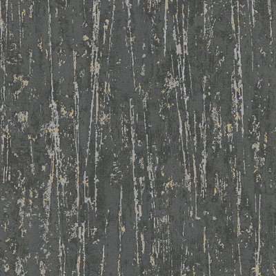 Nonwoven wallpaper in black - 0.53 x 10.05 m