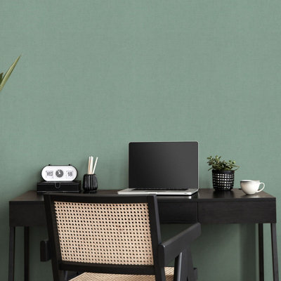 Nonwoven wallpaper turquoise - 10,05 x 0,53 m