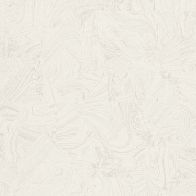 Nonwoven wallpaper white - 10,05 x 0,53 m