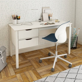Noomi Aponi Desk With Drawers - White