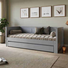 Noomi Erika Solid Wood Guest Bed - Grey