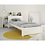 Noomi Juno Wooden Single Bed - White