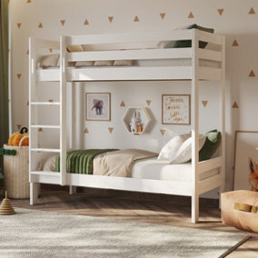 Noomi Nora Shorty Wooden Bunk Bed (75x175cm) - White