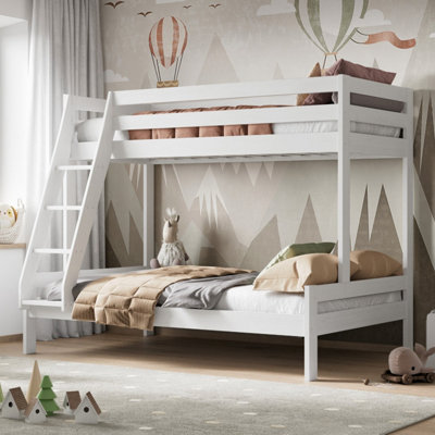 Noomi Nora Triple Wooden Bunk Bed - White