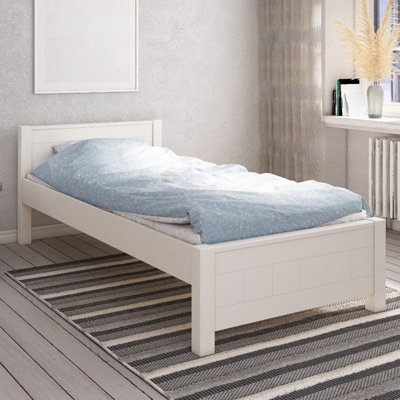 Noomi Viera Wooden Single Bed - White
