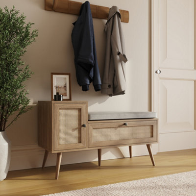 Noor Rattan 2 Door Shoe Cabinet