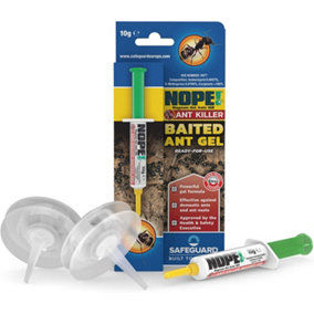 NOPE Ant Killer - x2 Reusable Bait Stations and Baited Ant gel Syringe (x6 Doses)