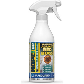 NOPE CP Bed Bug Killer Spray (500ml) Fast-acting, Odourless Repellent and Disinfectant for Effective Bed bug Control. HSE Approved