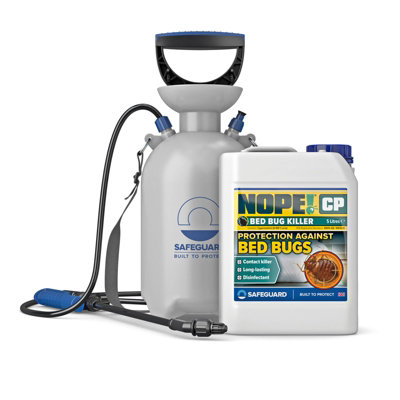 NOPE CP Bed Bug Killer Spray Treatment - 5L & Sprayer - Odourless & Non ...
