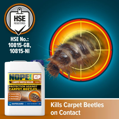 NOPE CP Carpet Beetle Killer - 5L - Fast Acting, Odourless and ...