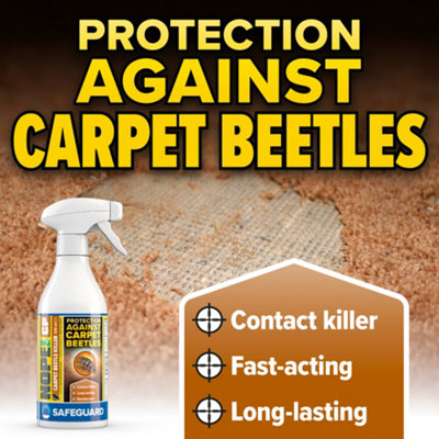 NOPE CP Carpet Beetle Killer Spray (500ml) Fast-acting, Odourless, Repellent  and Disinfectant Carpet Beetle Spray. HSE Approved