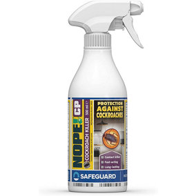 NOPE CP Cockroach Killer Spray (500ml) Odourless formula with disinfectant properties for spot treatment. HSE Approved.