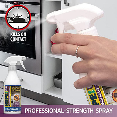 NOPE CP Cockroach Killer Spray (500ml) Odourless formula with disinfectant properties for spot treatment. HSE Approved.