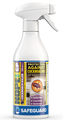 NOPE CP Cockroach Killer Spray (500ml) Odourless, Strong, Contact Killer for home use. HSE approved