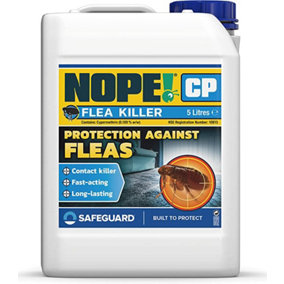 NOPE CP Flea (5 Litre) for The Home - Fast-Acting, Odourless & Non-Staining. Indoor & Outdoor Flea Killer