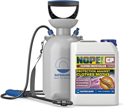 NOPE CP Moth Killer 5 Litres and Sprayer - Fast acting, Odourless