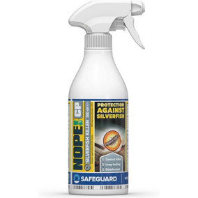 NOPE CP Silverfish Killer Spray (500ml) - Fast-acting, Odourless and Repellent for Effective Silverfish Control. HSE Approved