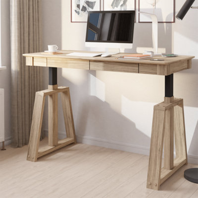 Nora Sit Stand Smart Desk Ash.  Dual motor, Wireless charging