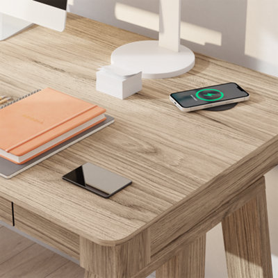 Nora Sit Stand Smart Desk Ash.  Dual motor, Wireless charging