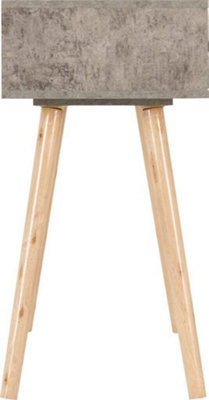 Nordic 3 Drawer Occasional Console Table in Charcoal Effect